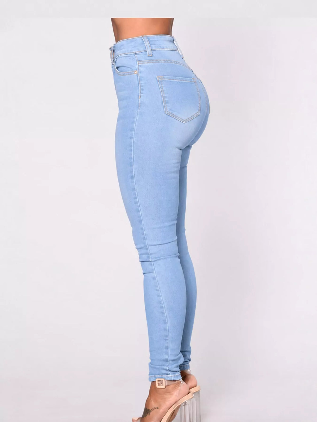 High-Waisted Skinny Jeans