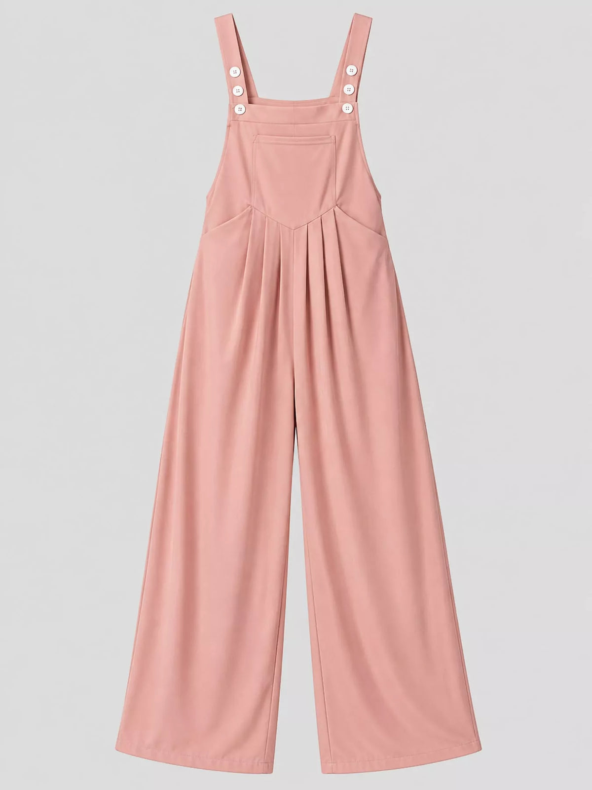 Wide Strap Wide-Leg Overalls