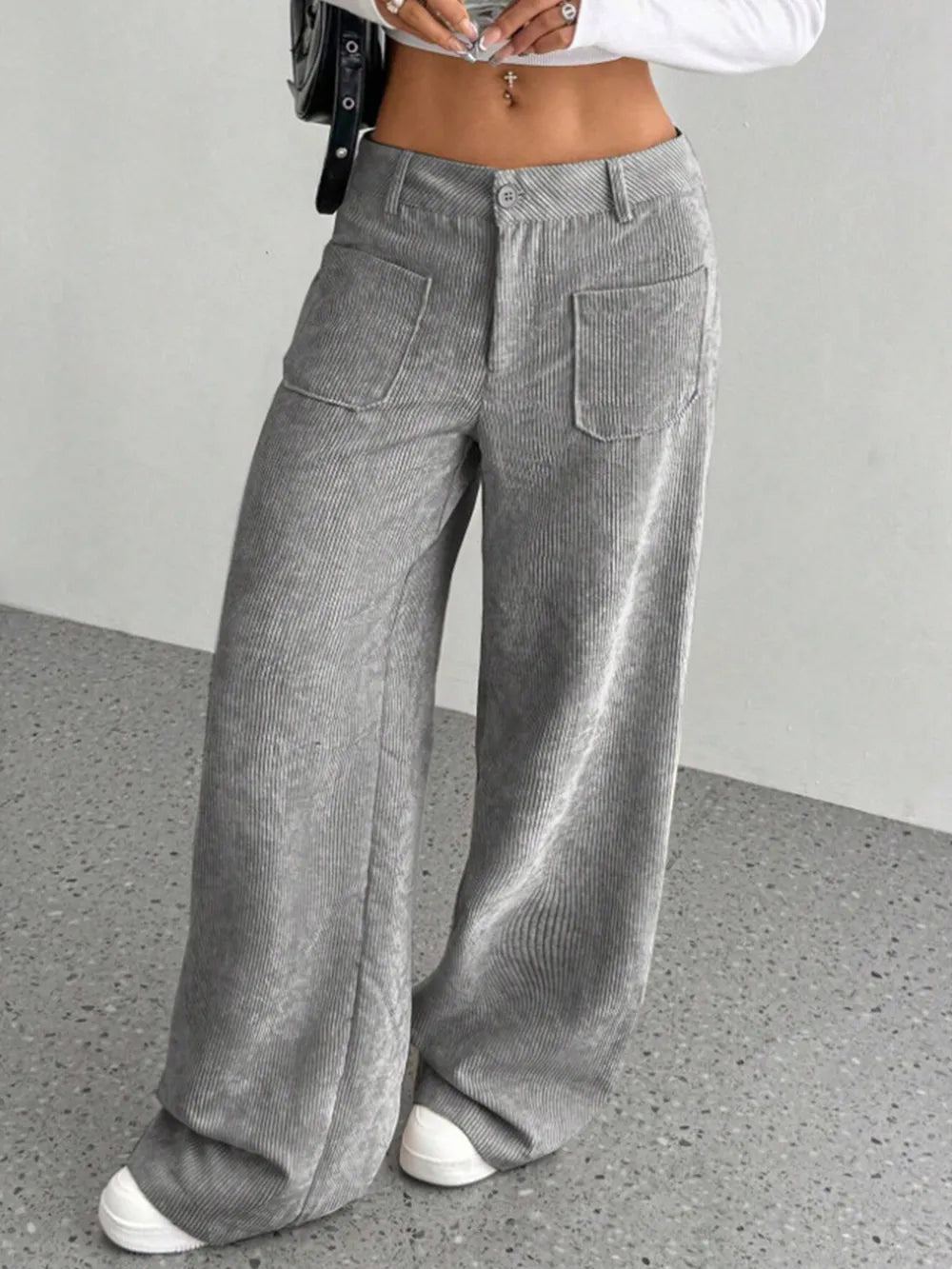 Wide Leg Pants in Black