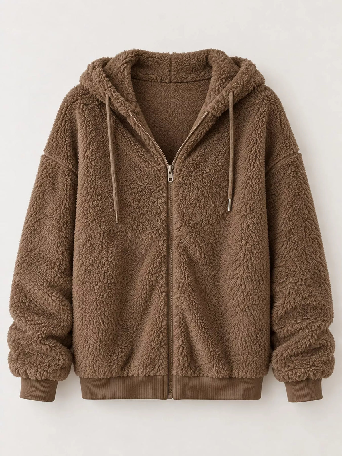 Fleece Zip-Up Hooded Jacket