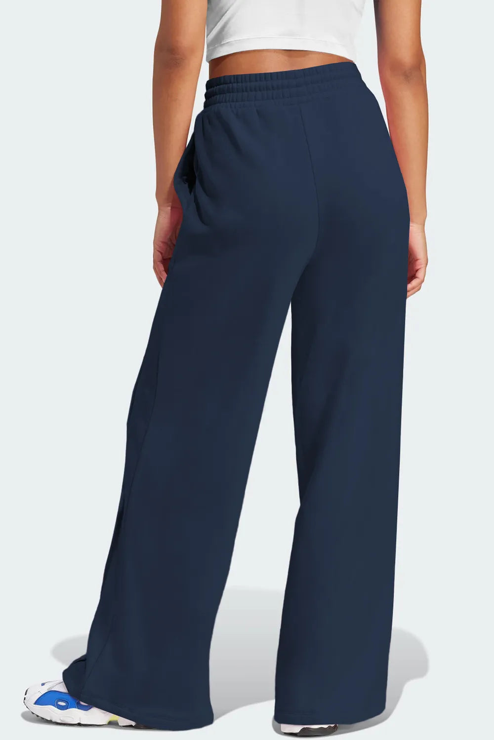 Drawstring Wide-Leg Active Pants
