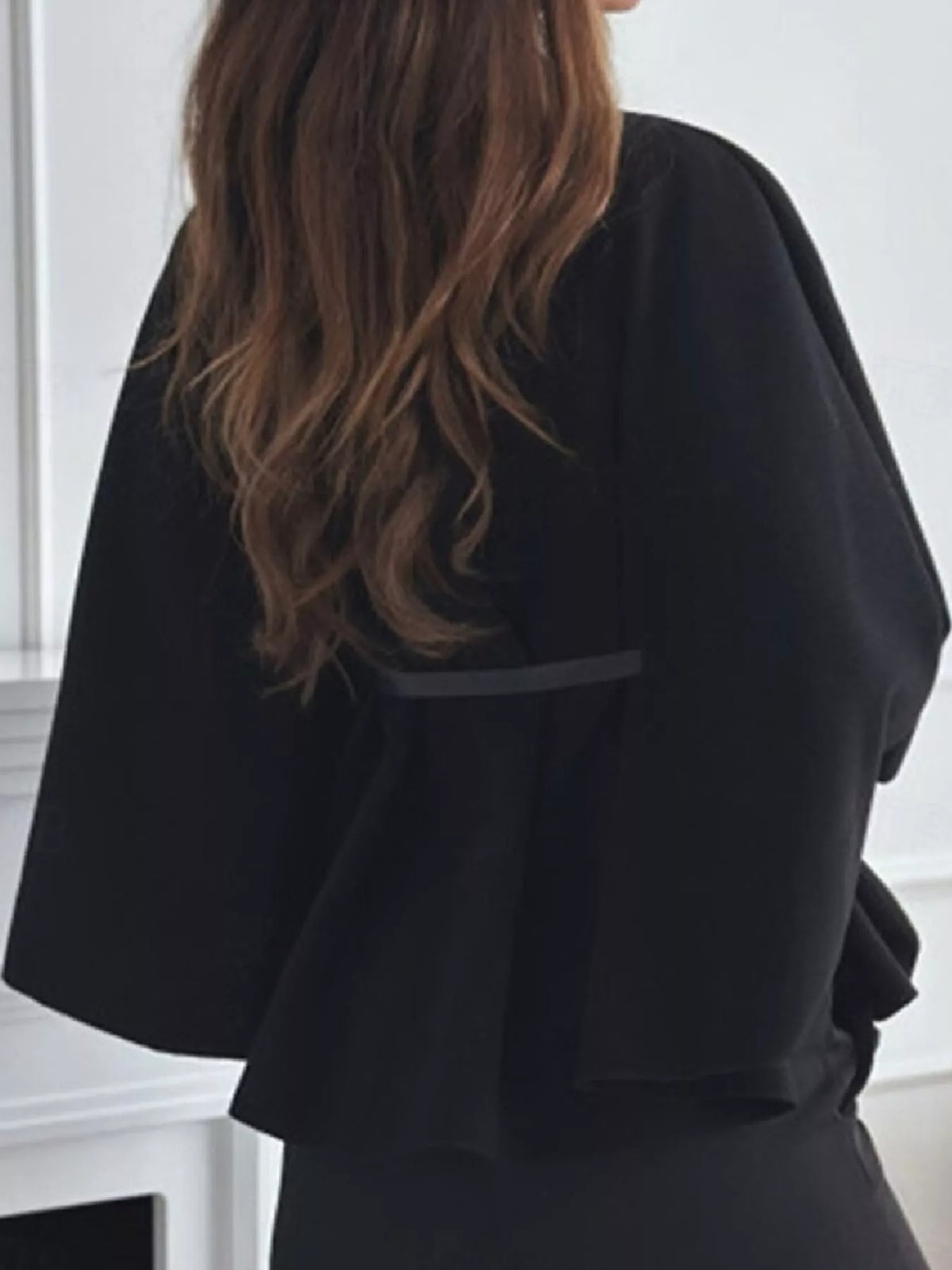 Mock Neck Cape Coat