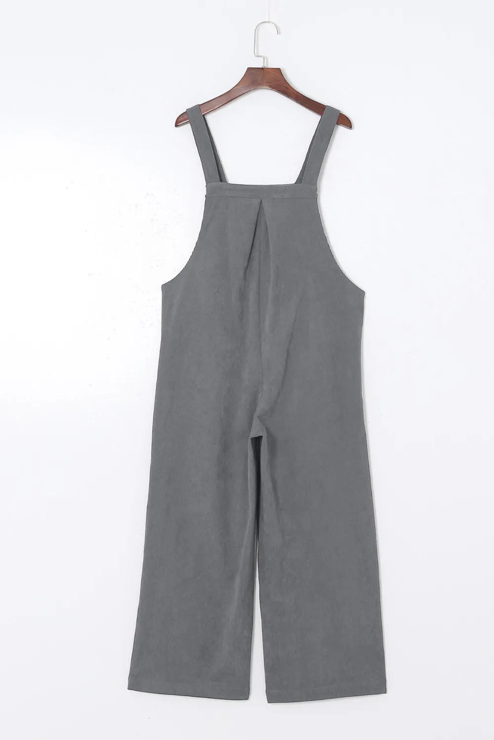 Buttoned Wide Leg Overall