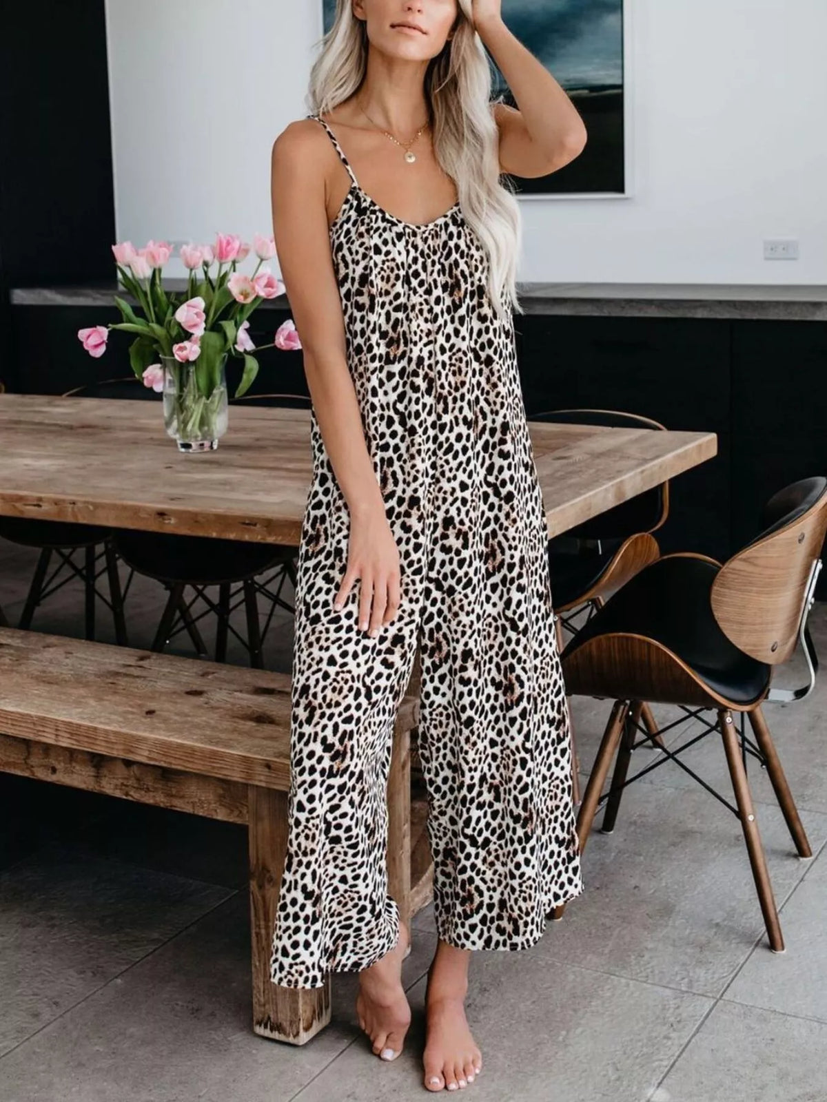 Tie-Dye Wide Leg Jumpsuit