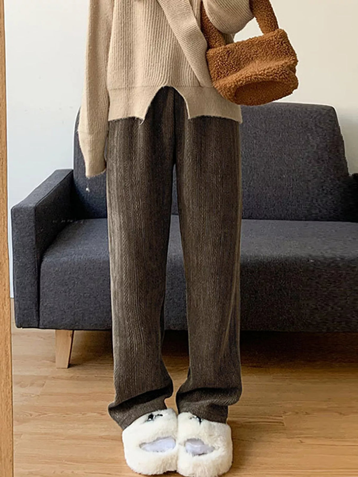 Corduroy Wide Leg Pants