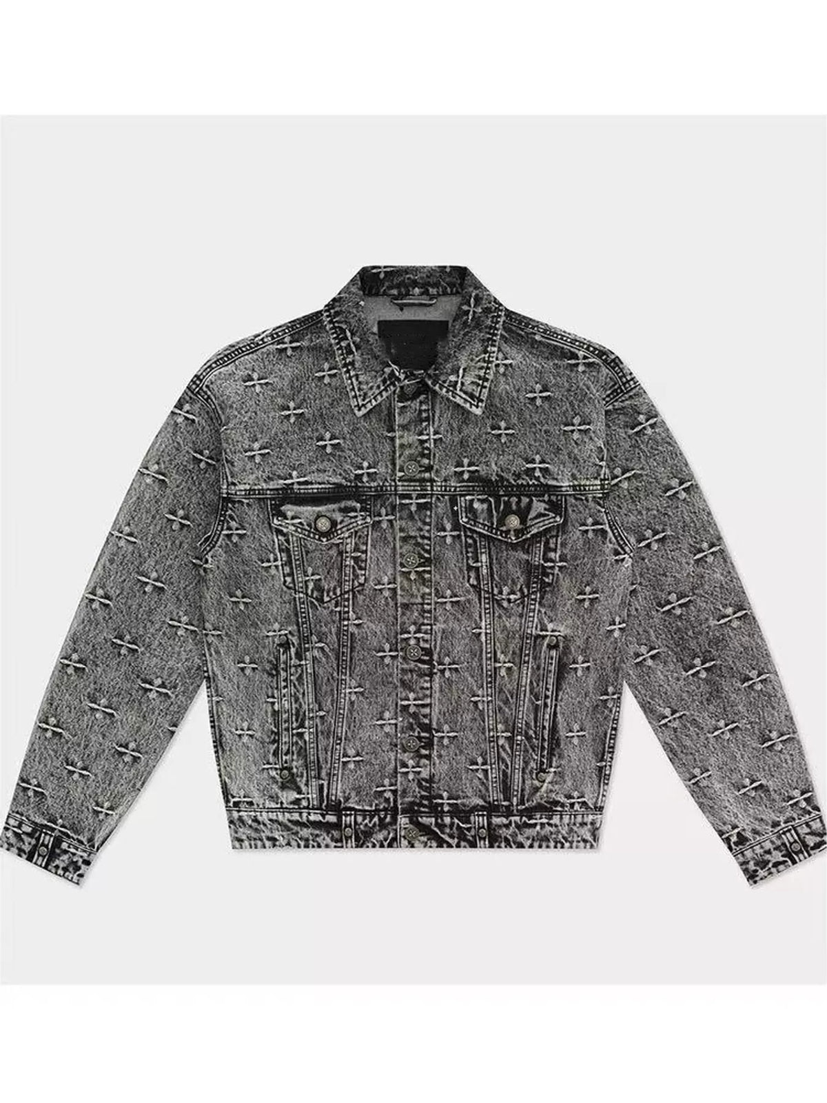 Oversized Button-Up Denim Jacket