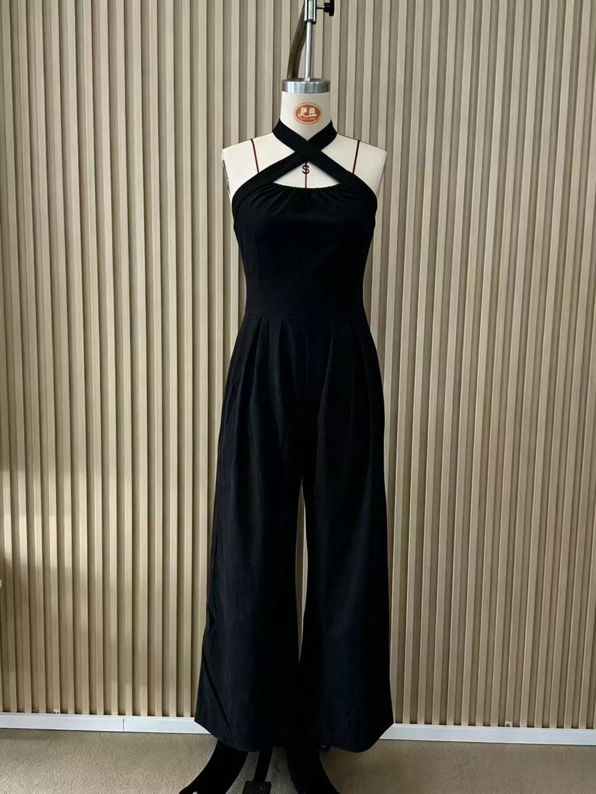 Halter Neck Wide-Leg Jumpsuit
