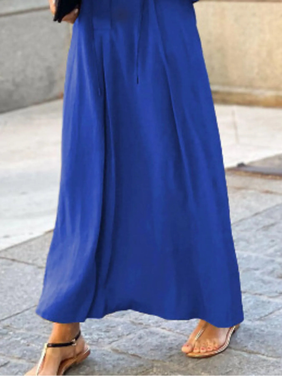 Solid Maxi Shirt Dress