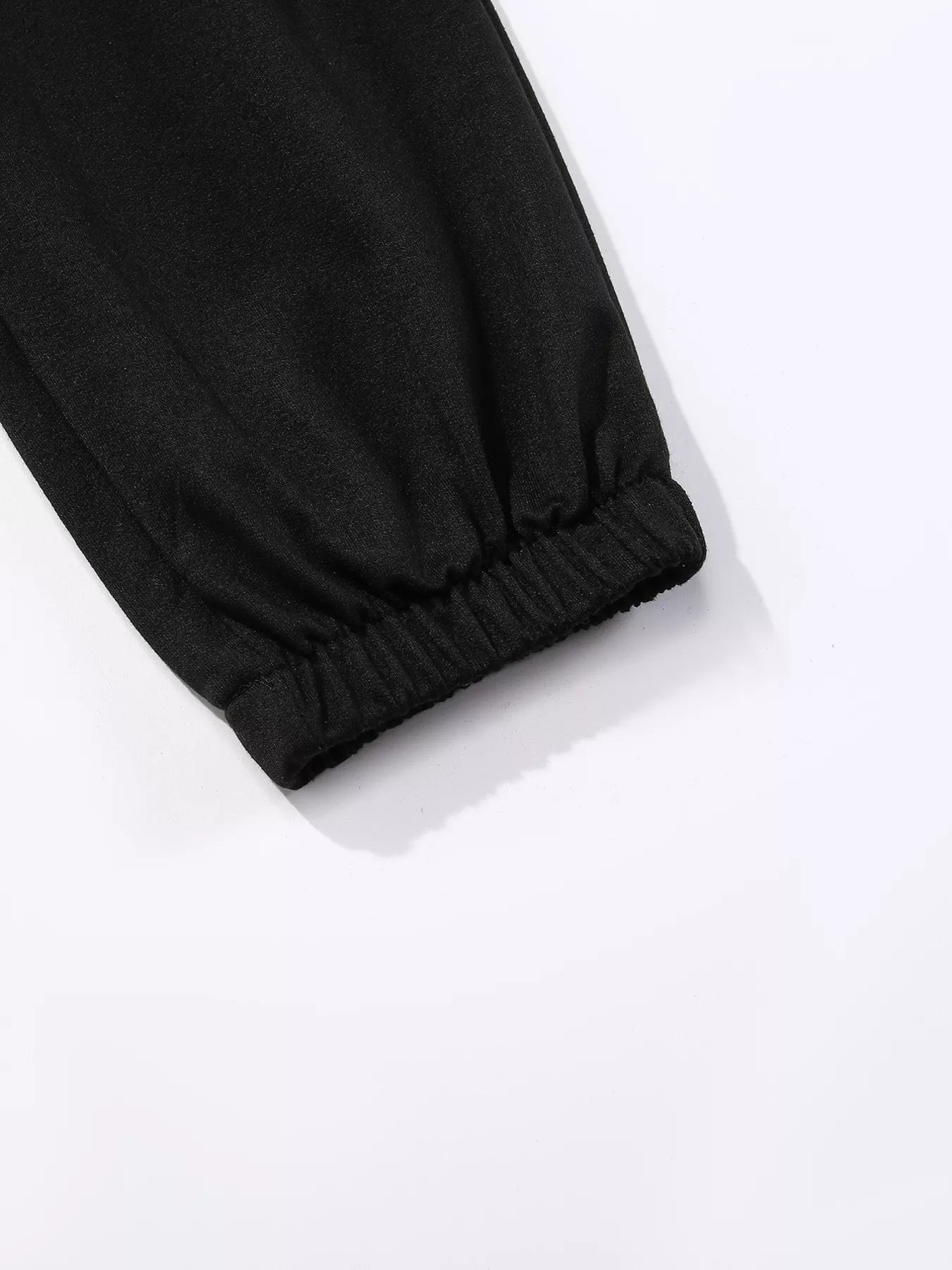 Butterfly Print Casual Sweatpants in Black