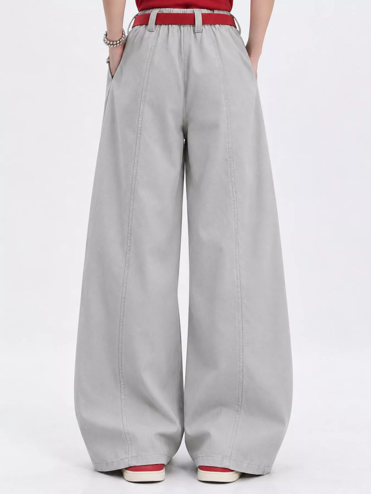 Wide-Leg Cargo Pants