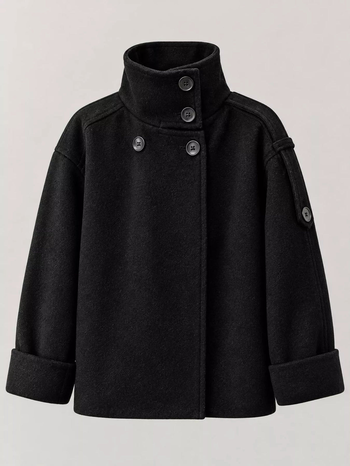 Double-Breasted Belted Thermal Coat