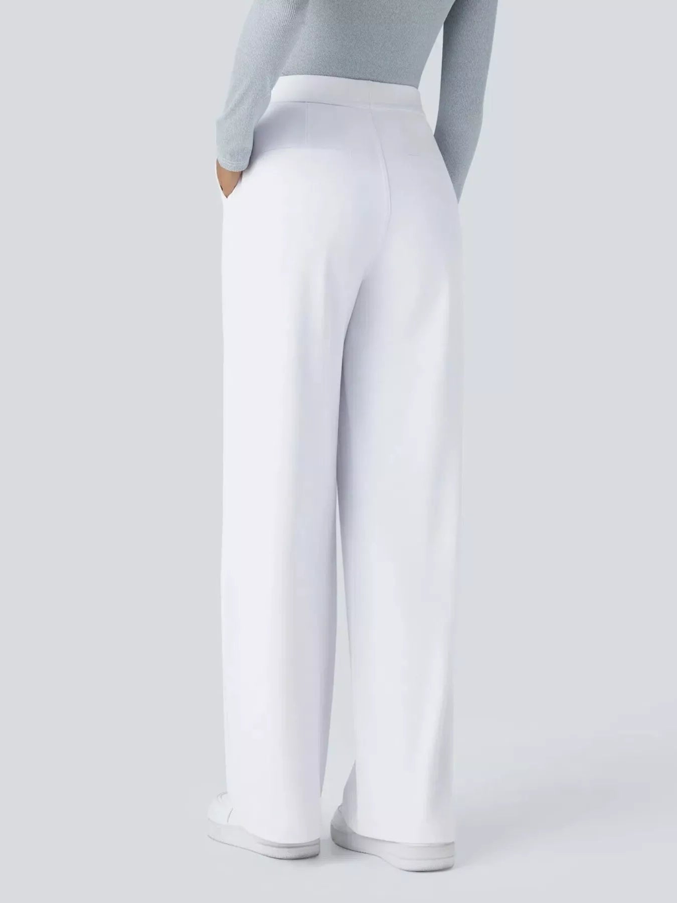 Pocketed Wide Leg Pants