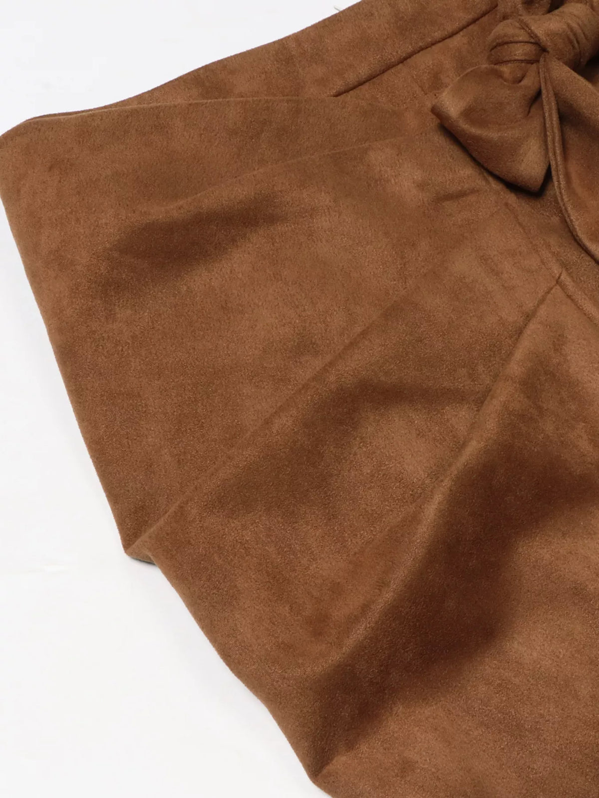 Wrap Midi Skirt in Brown