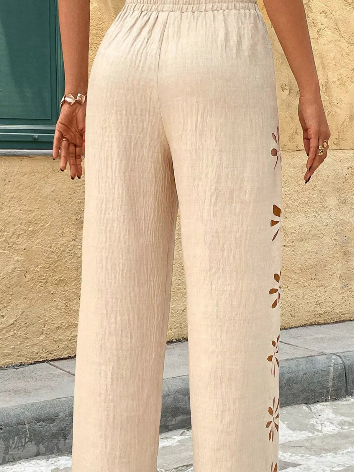 Cutout Wide Leg Pants