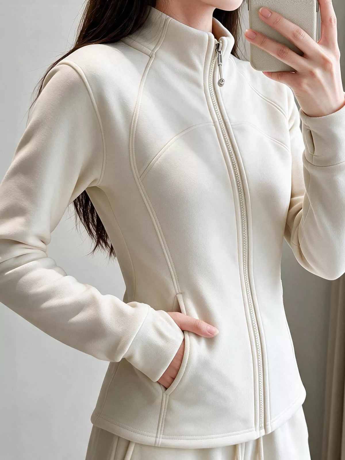 Slim-Fit Full-Zip Thermal Active Jacket
