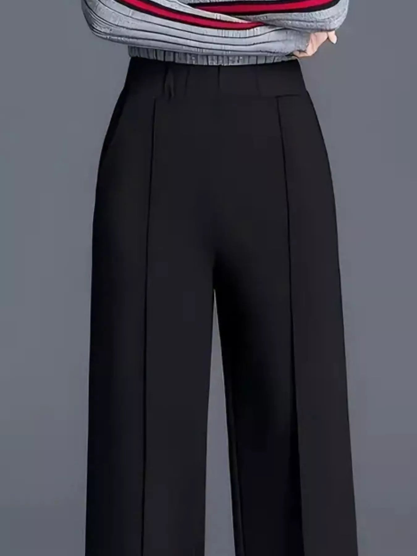Wide Leg Pants with Seam Detail