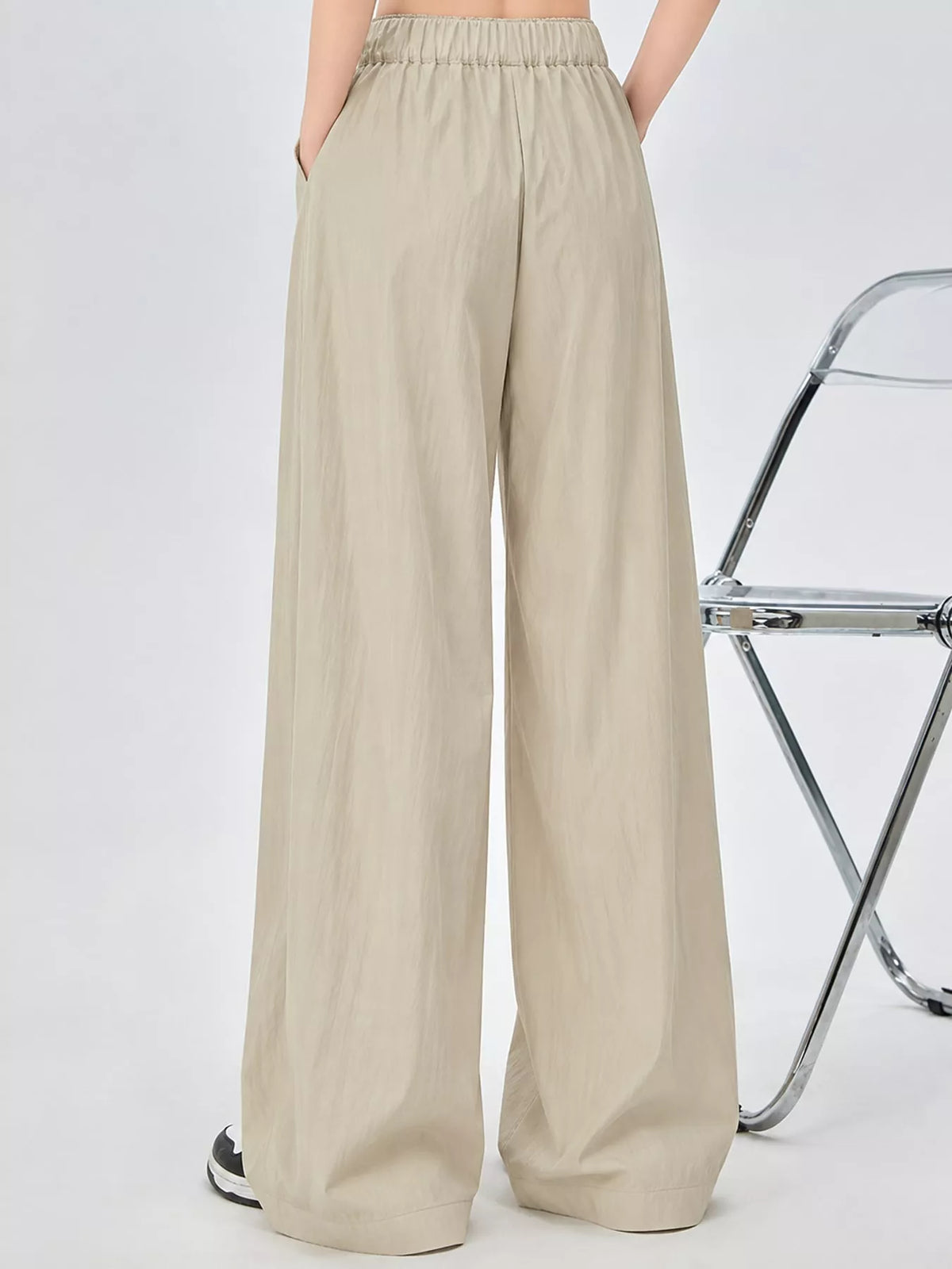 High-Waisted Loose Fit Wide-Leg Pants