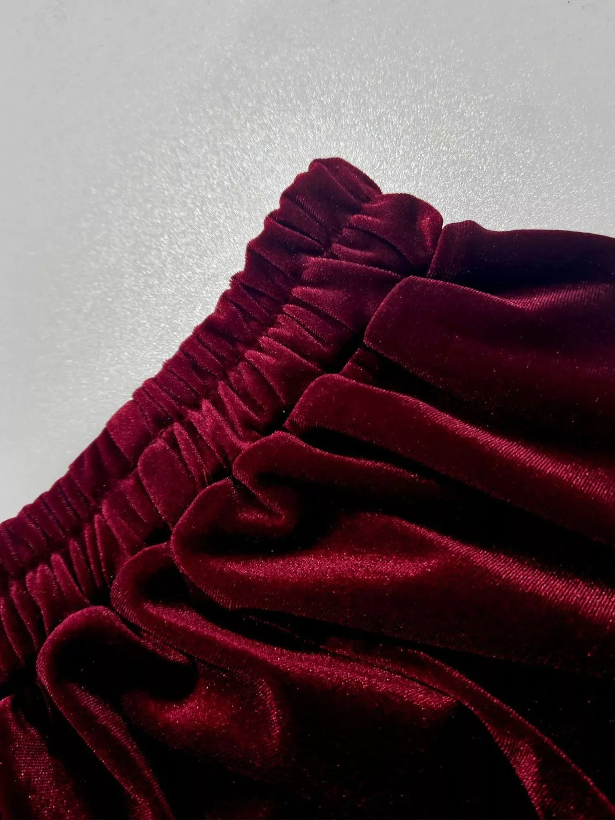 Ruffled Velvet Skirt