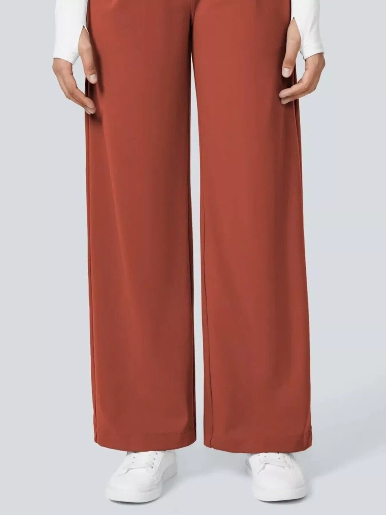 Pocketed Wide Leg Pants