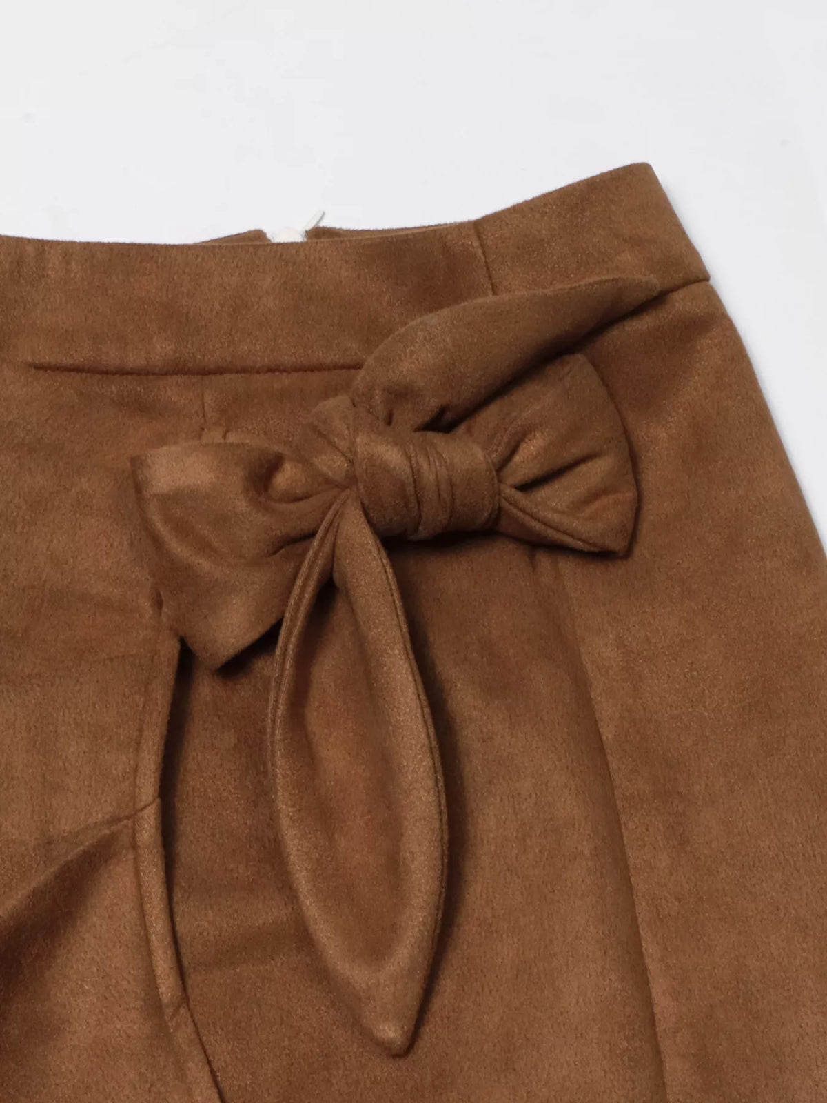 Wrap Midi Skirt in Brown