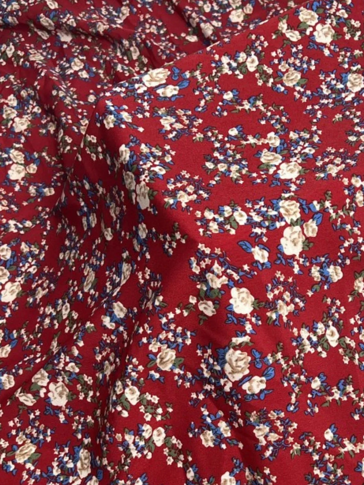 Off-Shoulder Smocked Floral Midi Dress