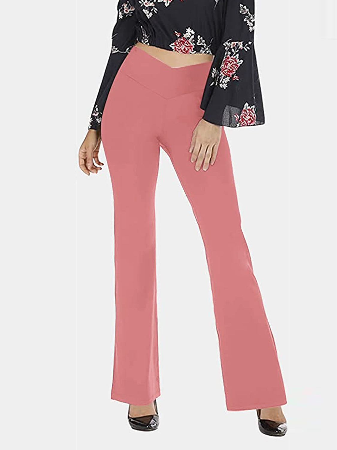 V-Waist Bootcut Pants