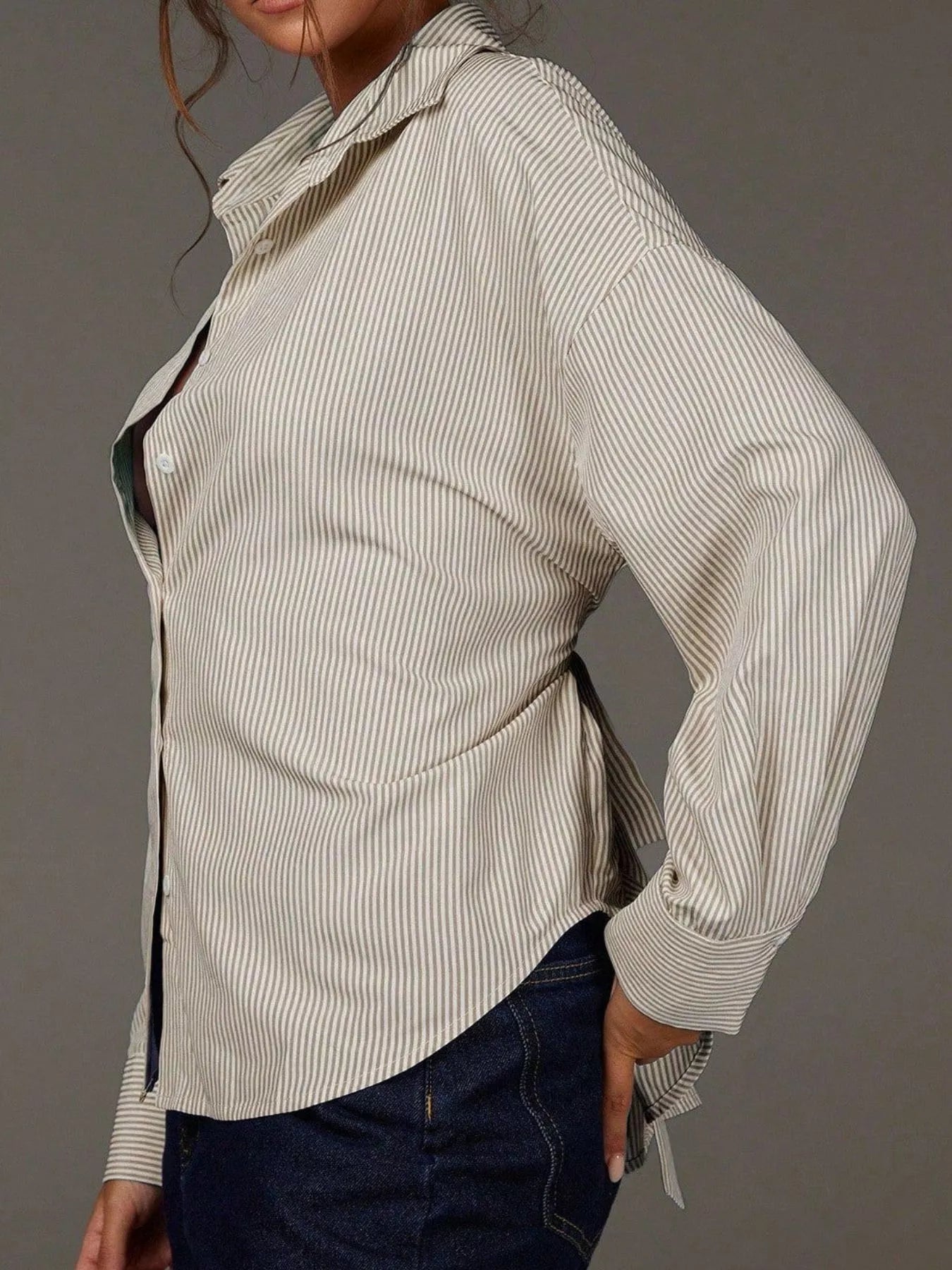 Striped Button-Down Shirt