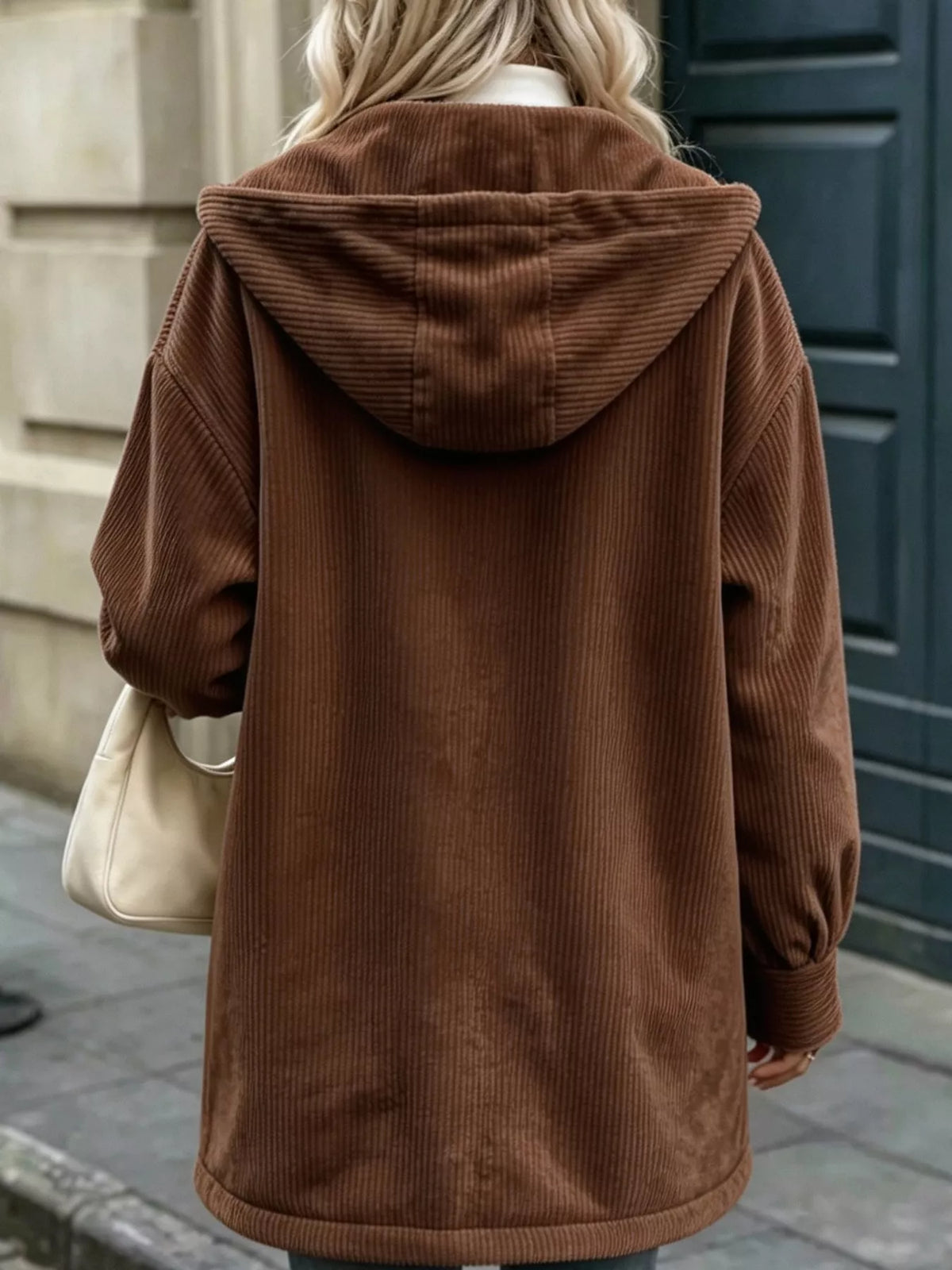 Corduroy Button-Down Jacket
