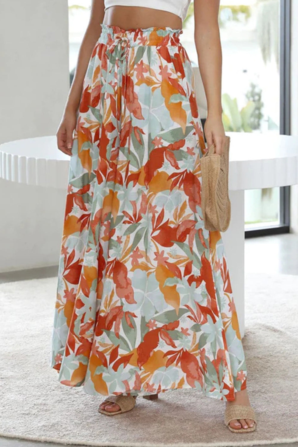 Tied Wide-Leg Pants