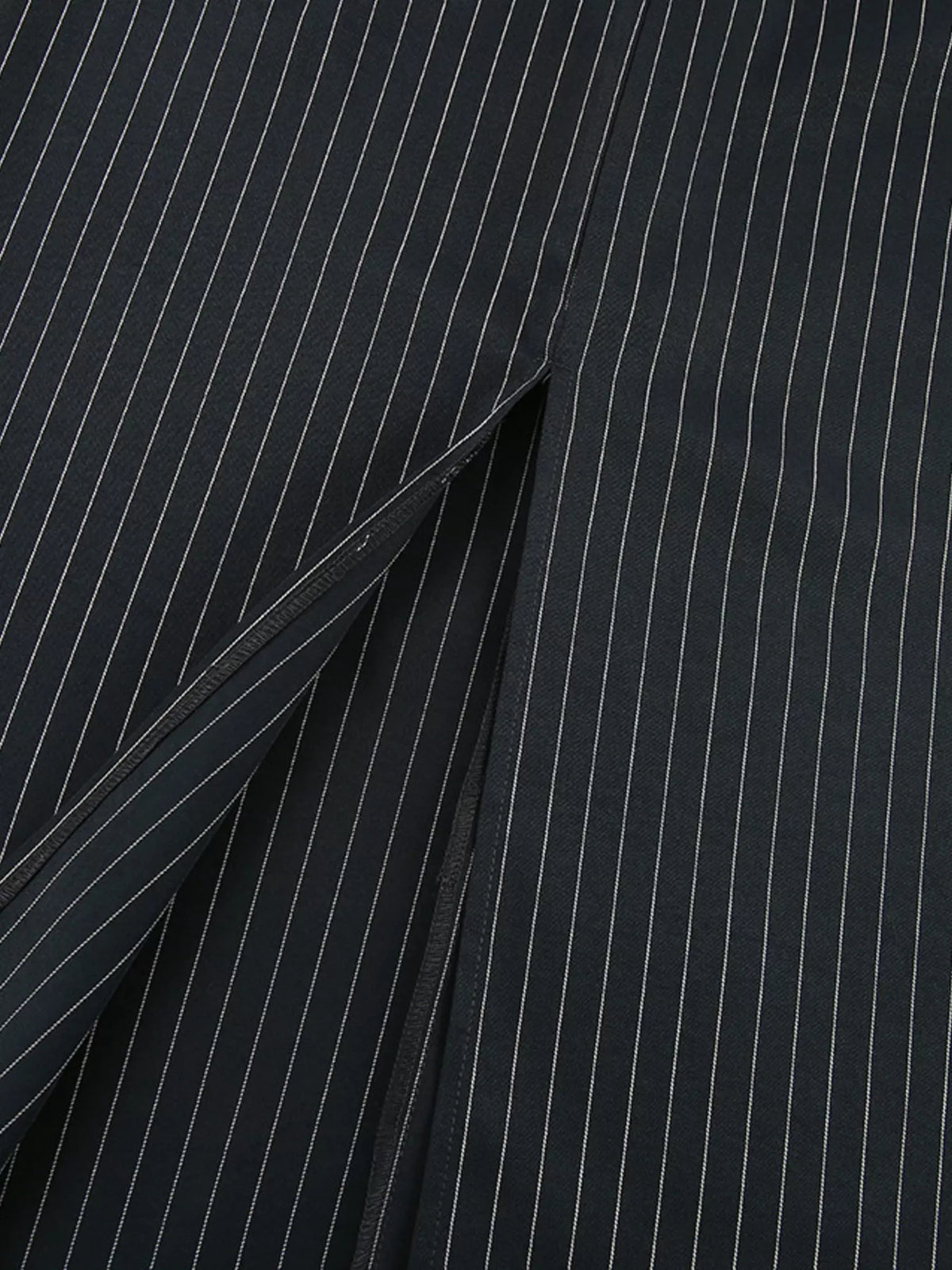 Slit Striped Maxi Skirt in Stripes