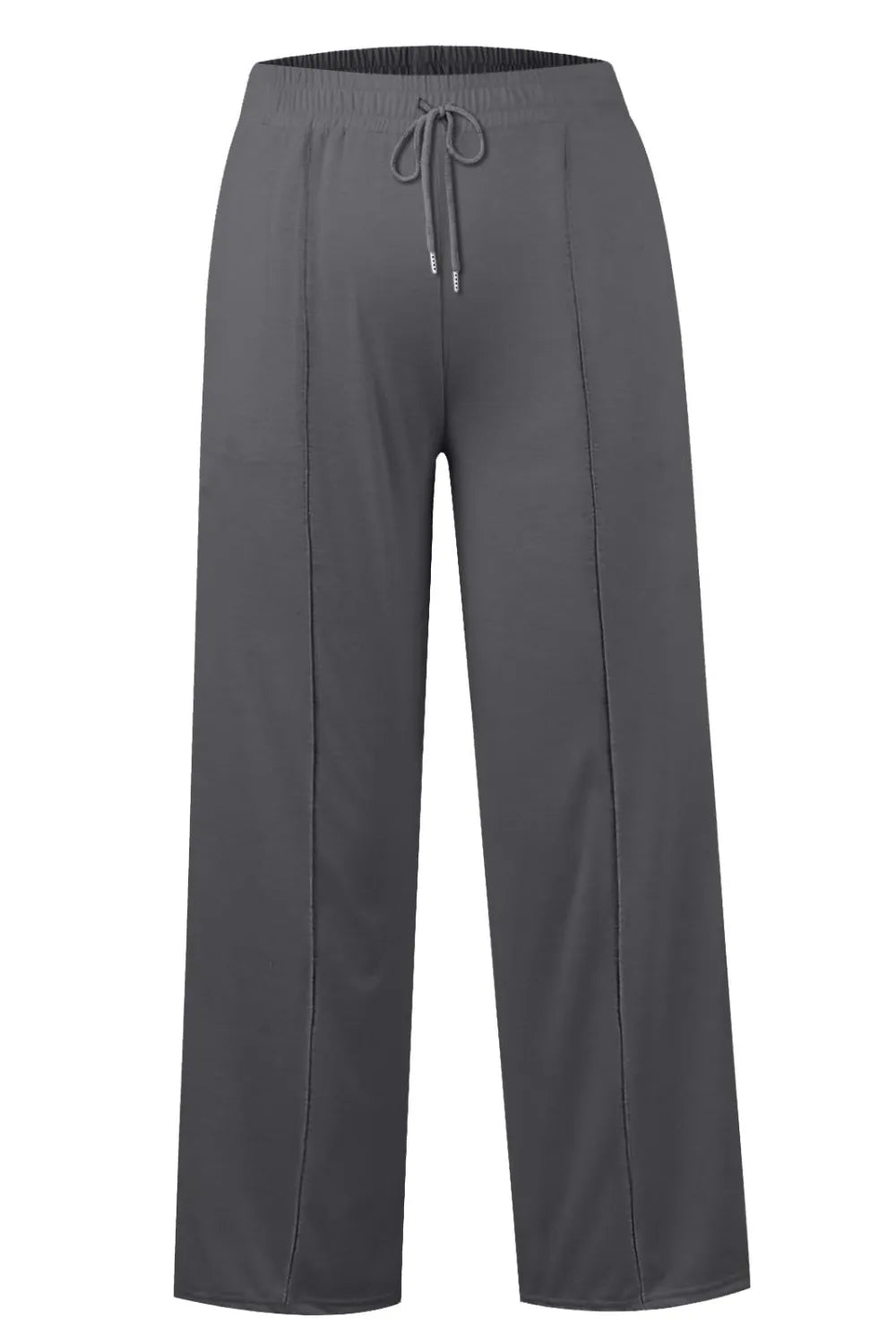 Drawstring Wide Leg Pants with Pockets