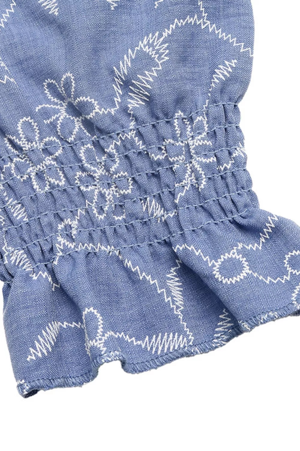 Square Neck Puff Sleeve Maxi Dress in Dusty Blue