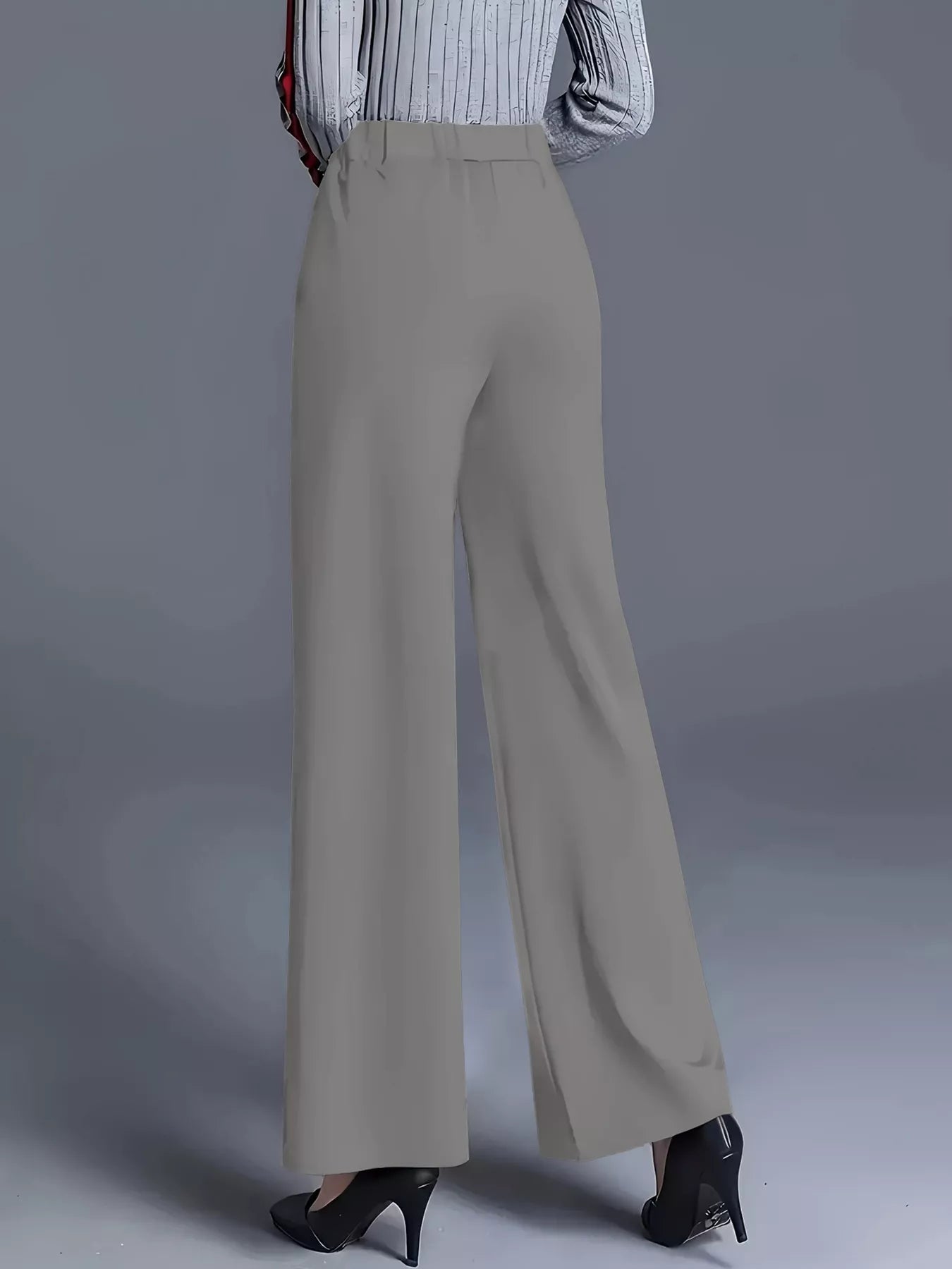 Wide Leg Pants with Seam Detail