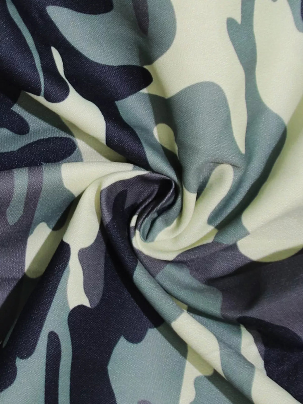 Button Front Romper in Camouflage