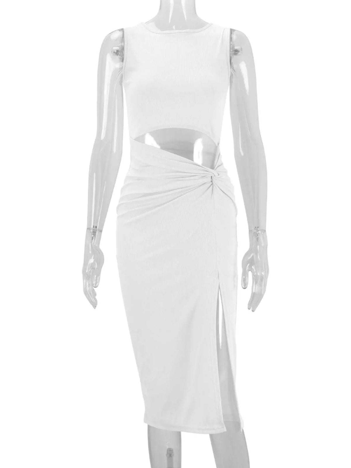 Cutout Ruched Bodycon Dress