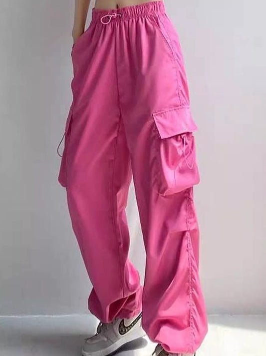 Oversized Drawstring Cargo Pants