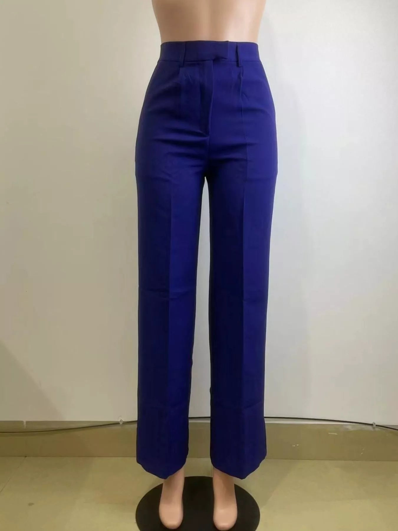 High-Waisted Wide-Leg Pocket Pants