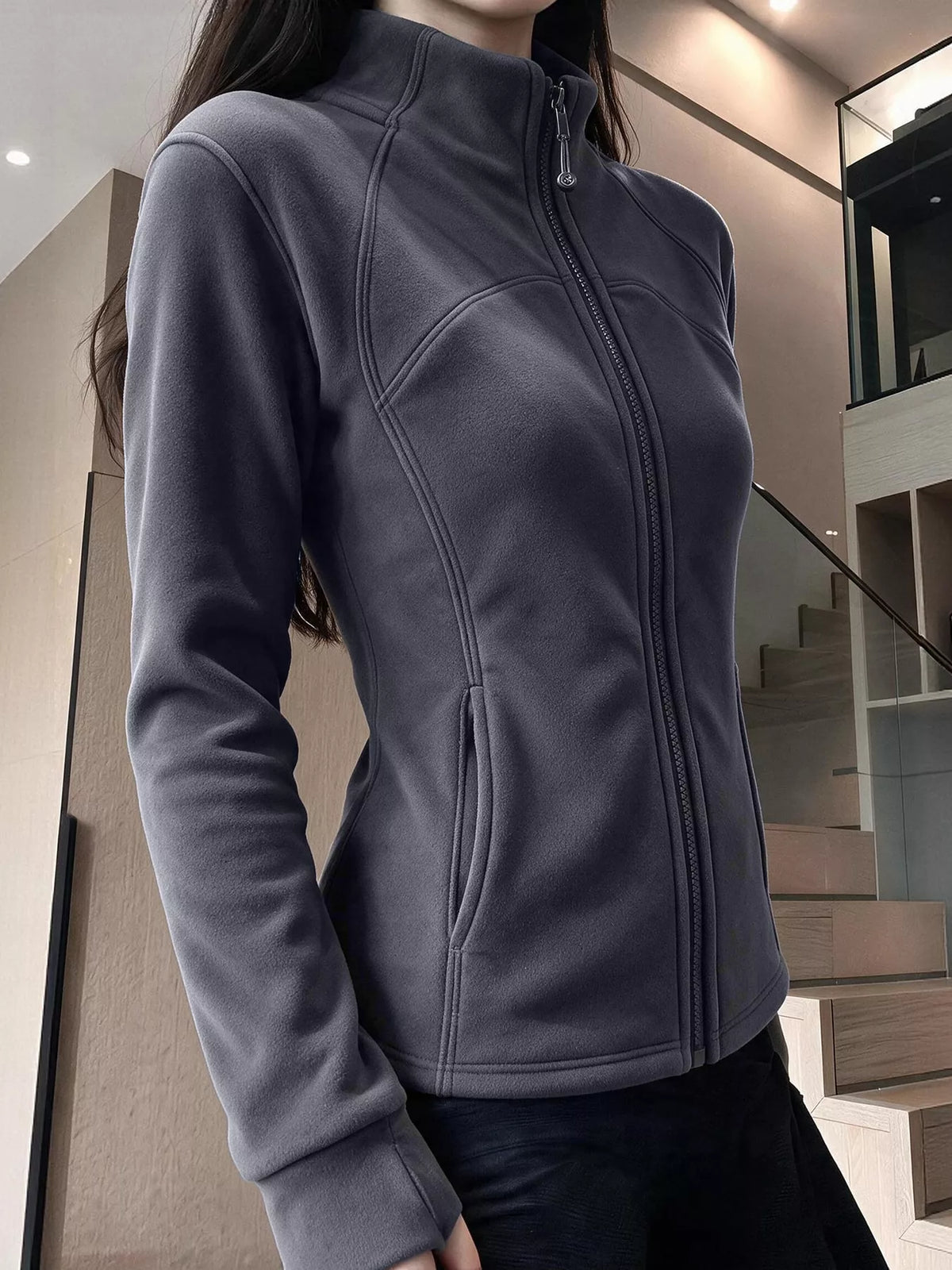 Slim-Fit Full-Zip Thermal Active Jacket