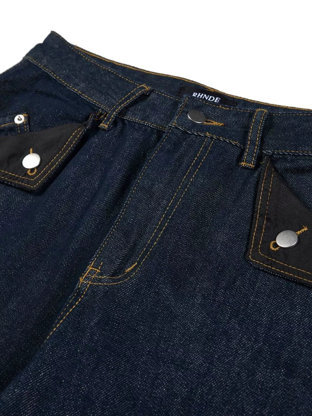 Wide-Leg Cargo Jeans in Blue by TrendMaster