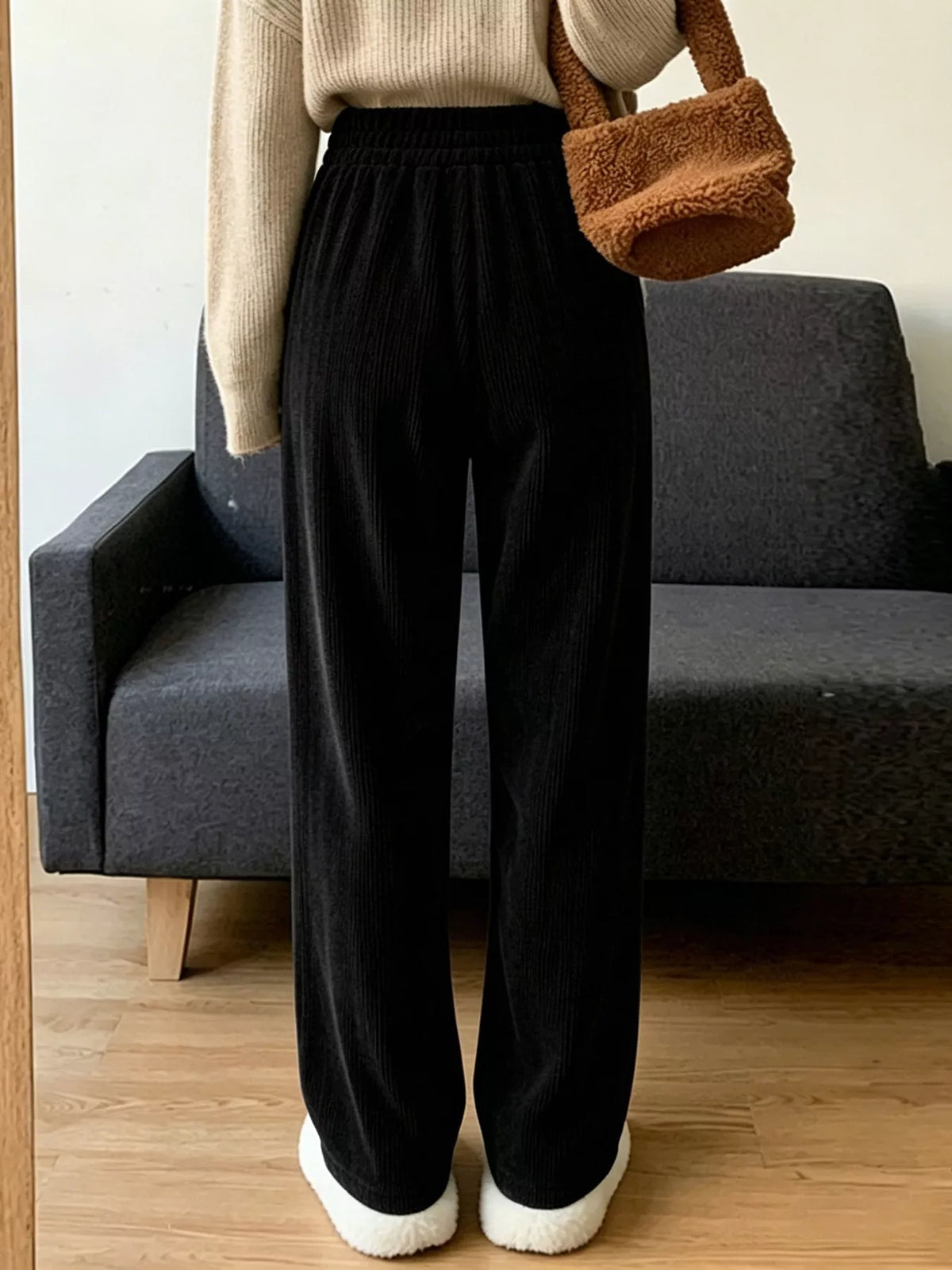 Corduroy Wide Leg Pants