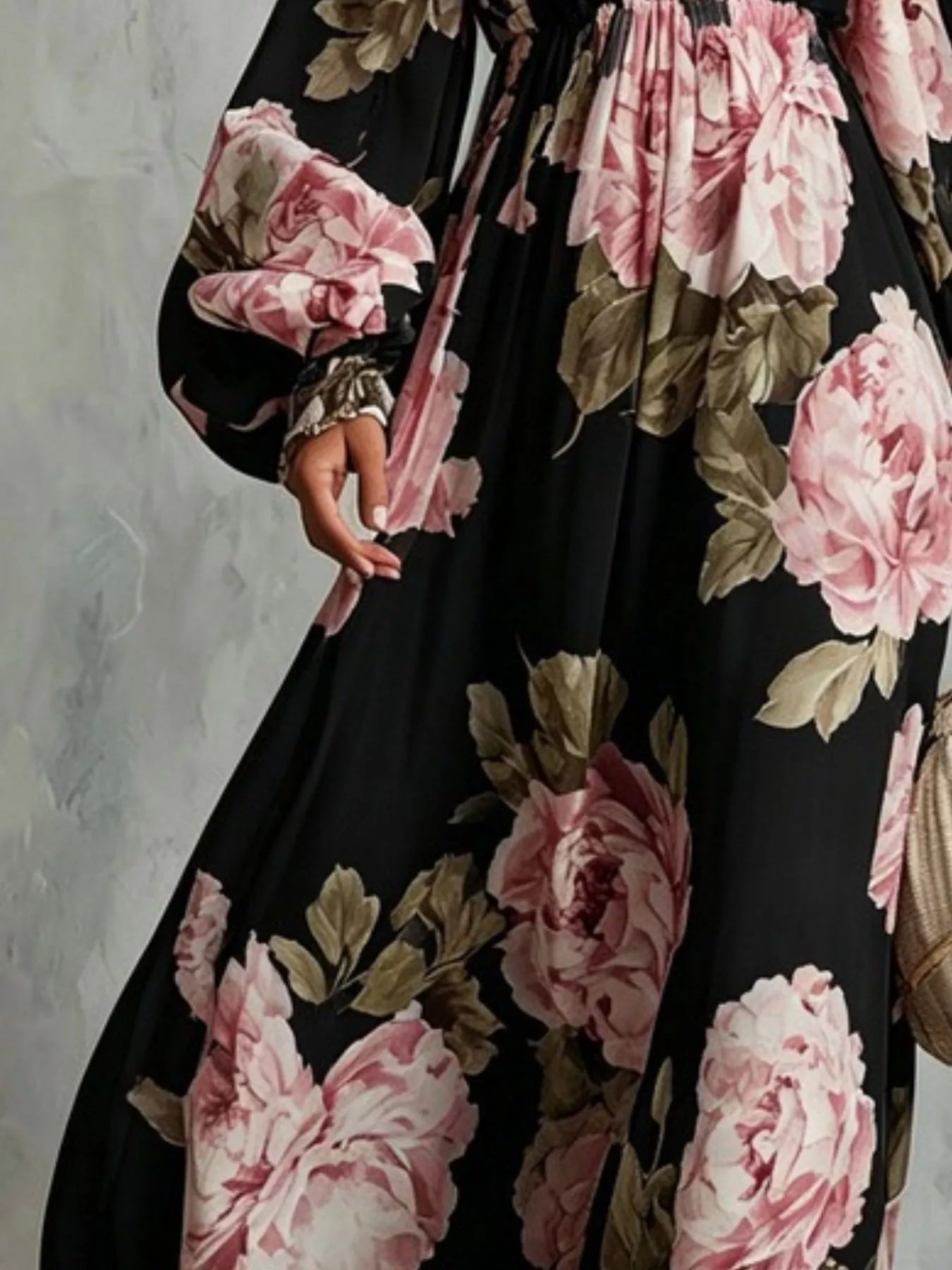 Floral Off-Shoulder Maxi Dress