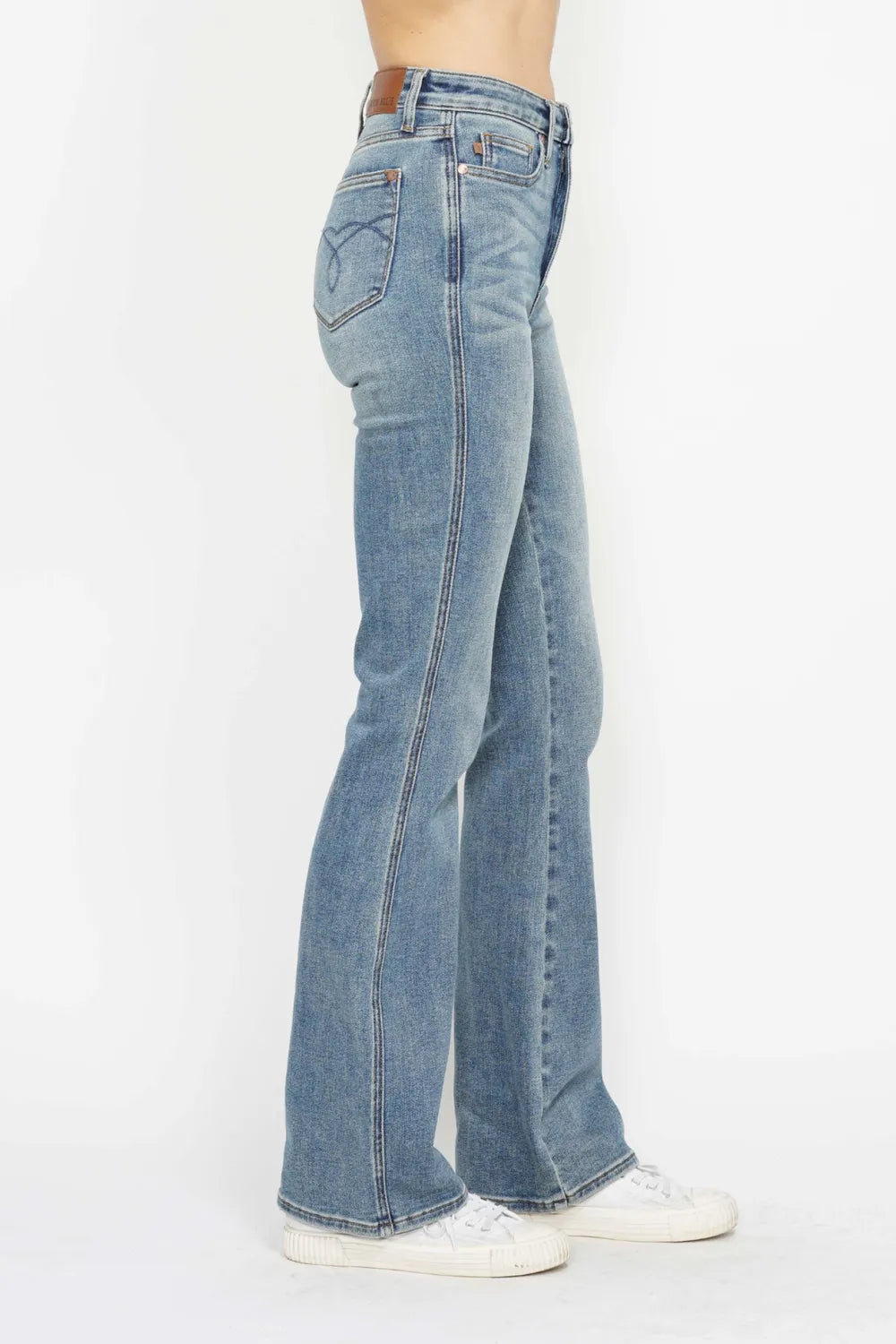 Judy Blue Tummy Control Embroidered Bootcut Jeans