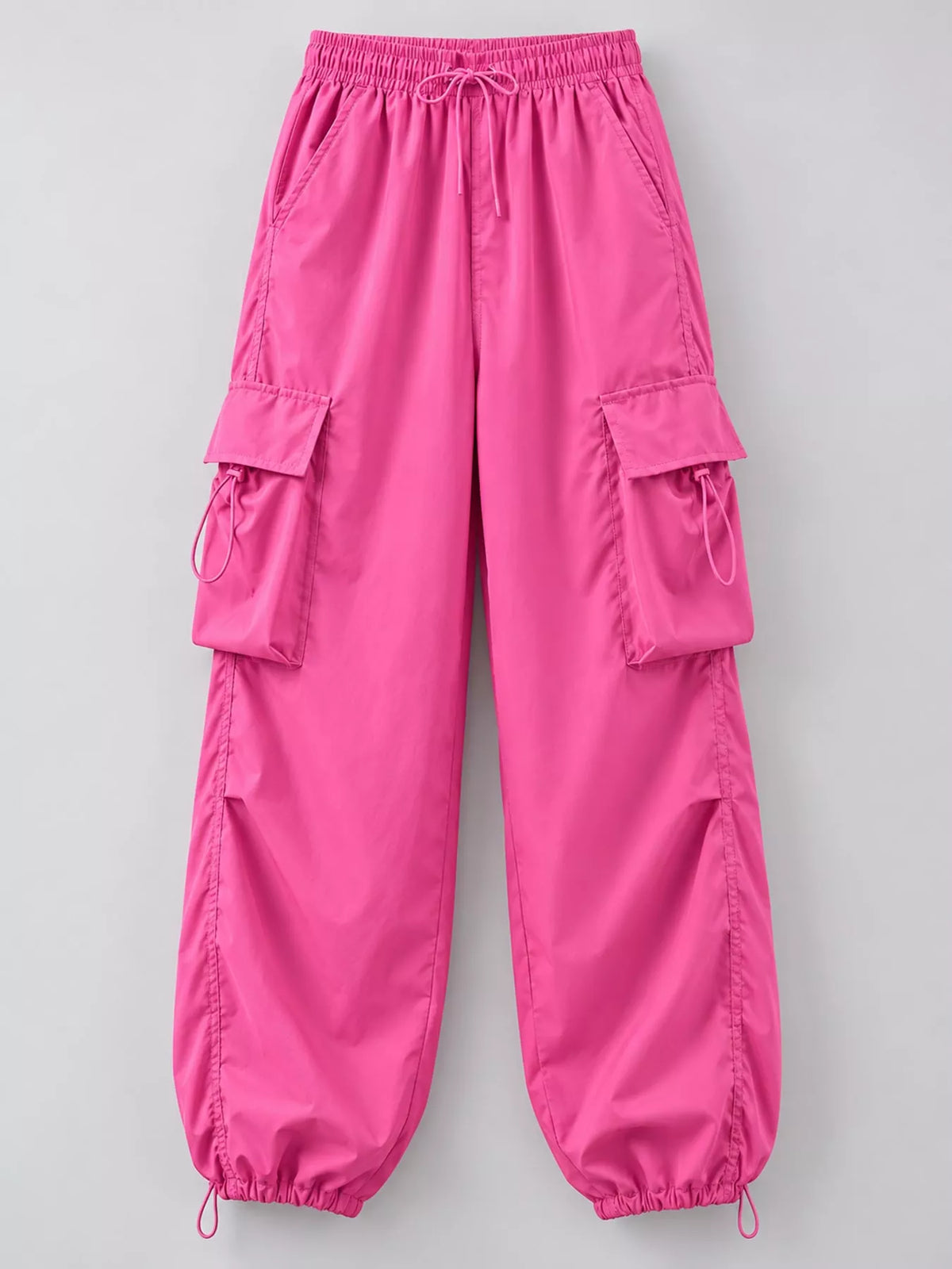 Oversized Drawstring Cargo Pants