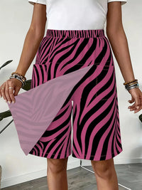 Pink And Black Stripes