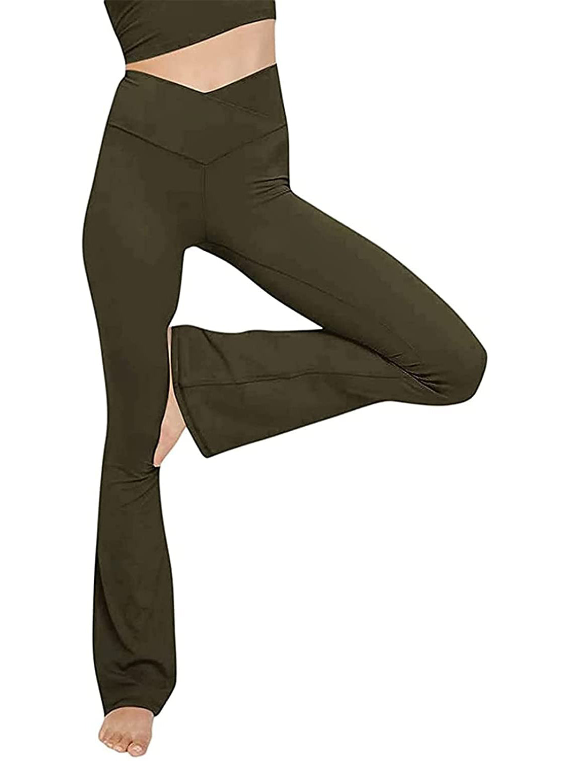V-Waist Bootcut Pants
