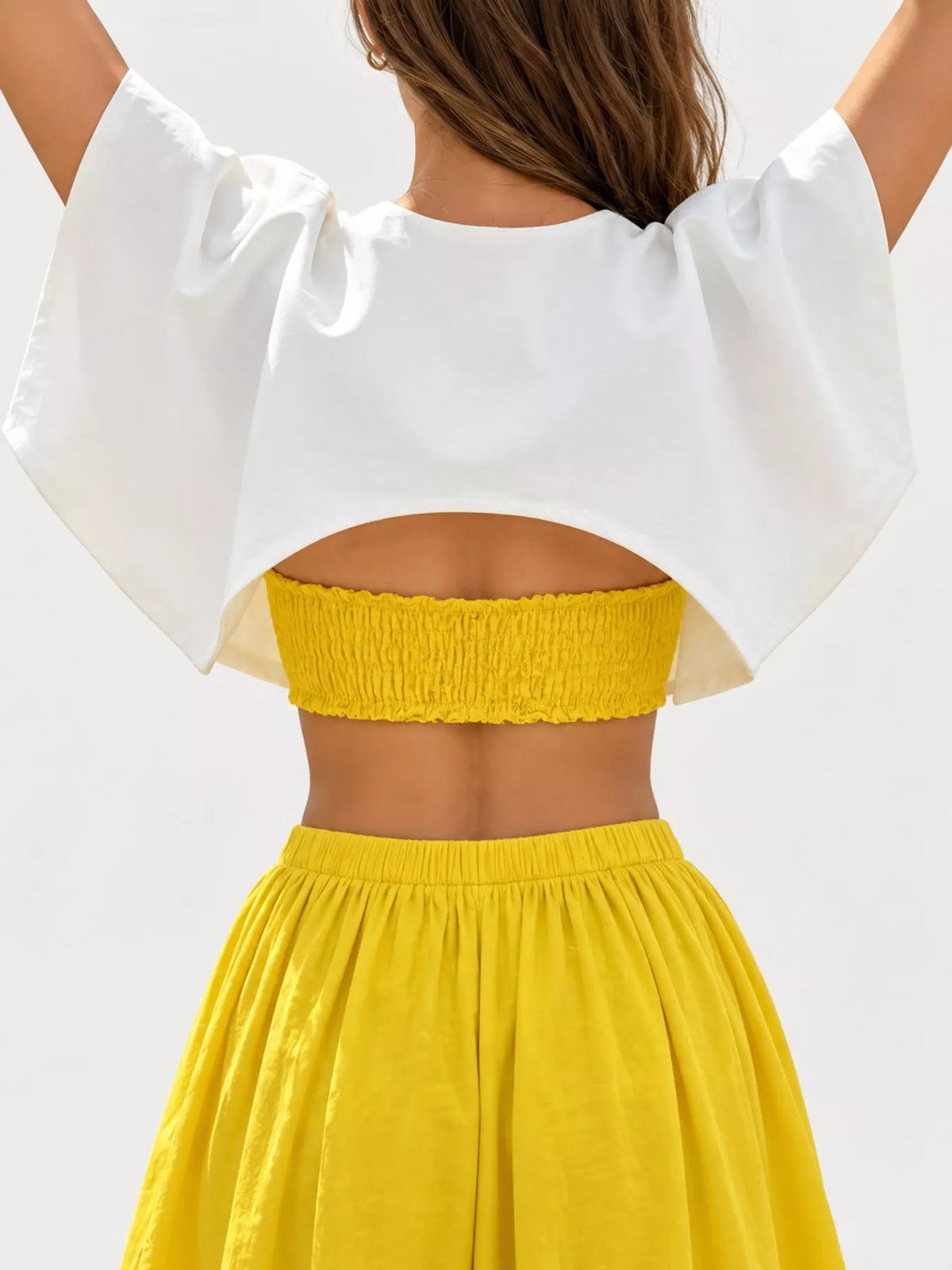 Single-Button Cropped Cape