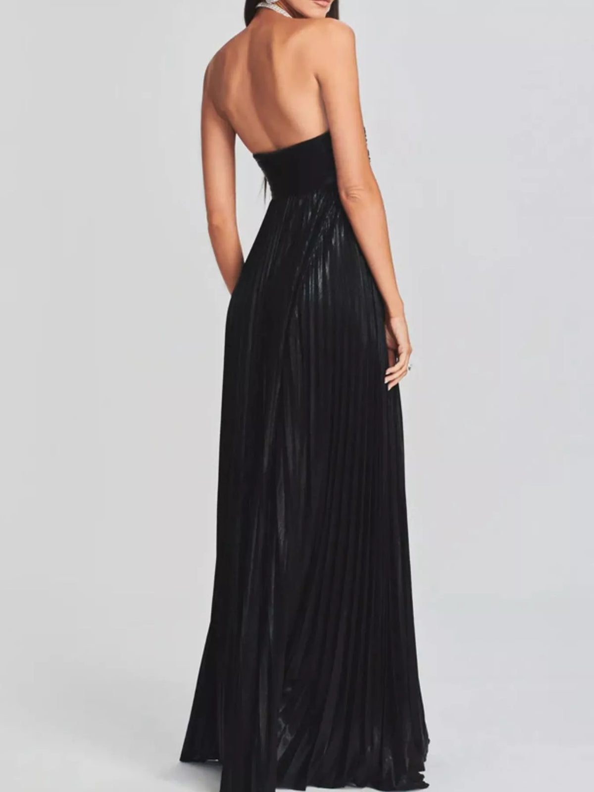 Sweetheart Neck Tube Maxi Dress with Split