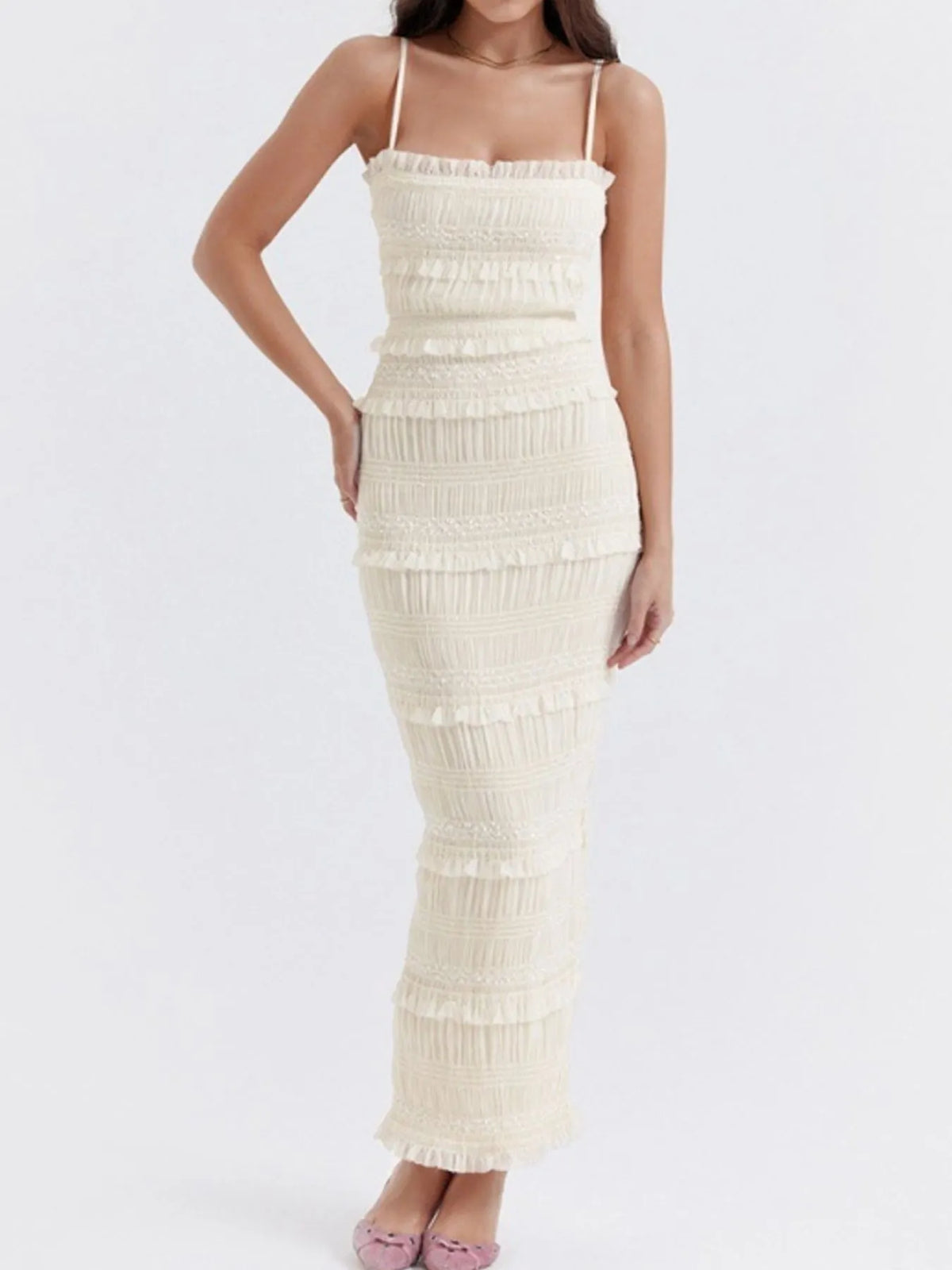 Tiered Frill Cami Maxi Dress