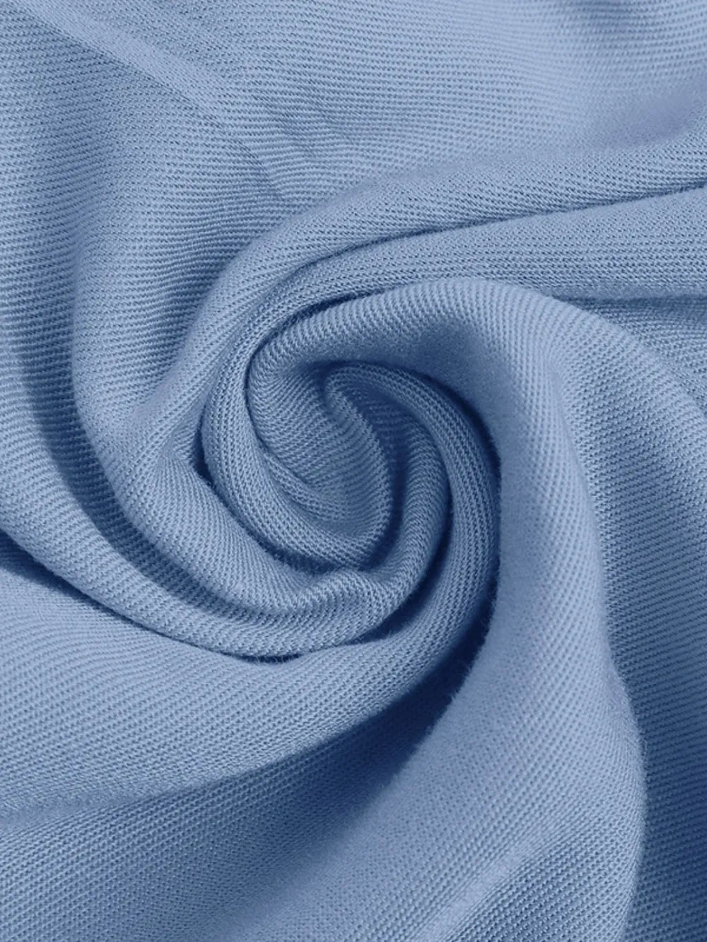 Notched Tiered Midi Dress in Light Blue