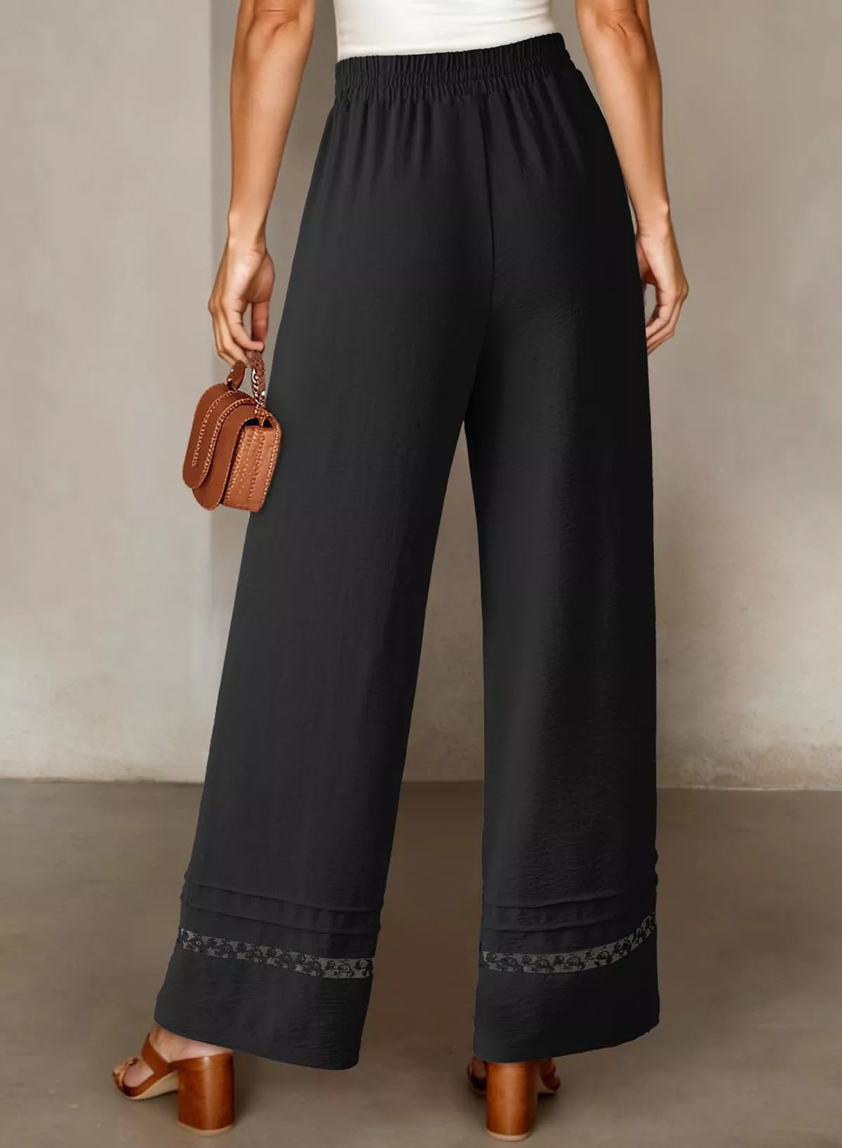 Tie-Waist Wide-Leg Pants